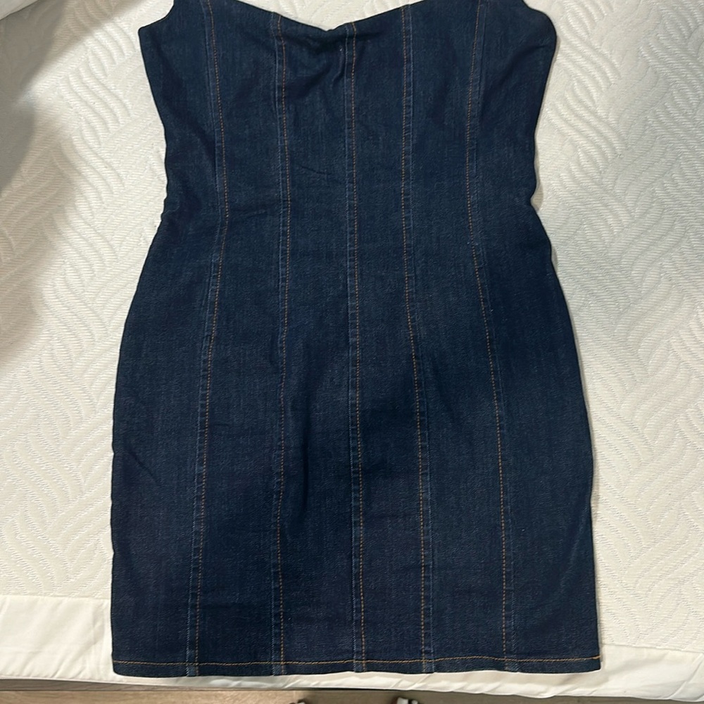 Blue denim dress
